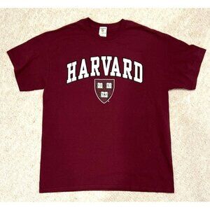 Harvard University T-shirt LARGE Campus Colors Short Sleeve Crimson Maroon NWT